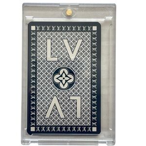 Louis Vuitton 7 Of Diamond Authentic Luxury Playing Card In Hard Display Case